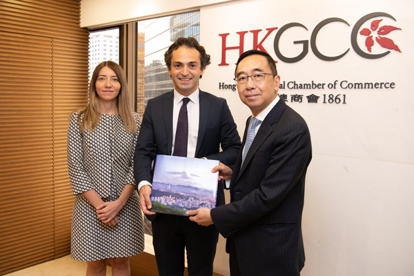 Consul General of Turkey Peyami Kalyoncu and Trade Commissioner Merve Yilmazcan called on the Chamber on 30 June, where they were welcomed by Chamber CEO George Leung.